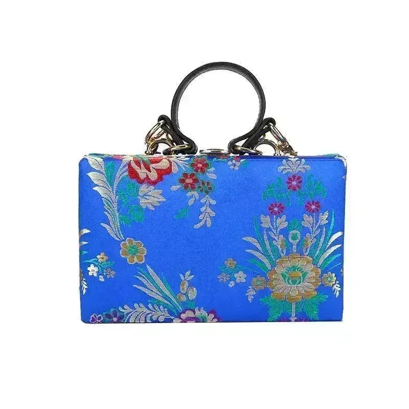 Pochette de Soirée Fleurie pour Femme Sac à Main de Mariage Pochette Vintage