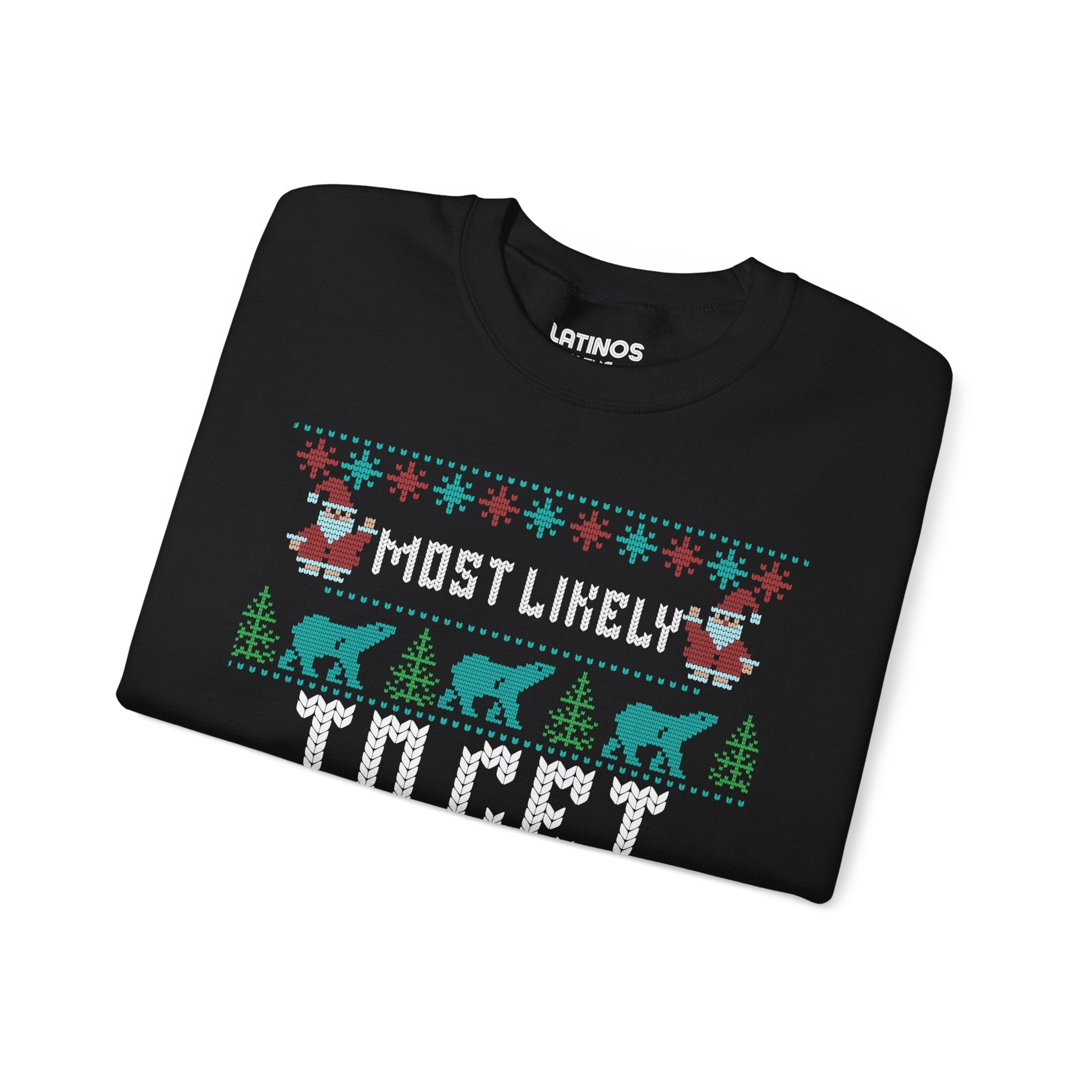 Pull de Noël moche « Most Likely To Get Borracho » | Latino | 3 couleurs