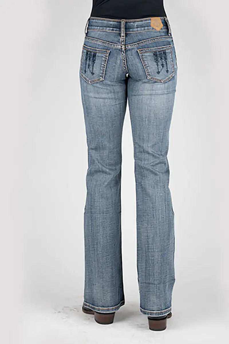 Jean pour femme Tin Haul 280 Rosie Fit avec broderie sur la poche arrière (Denim clair)