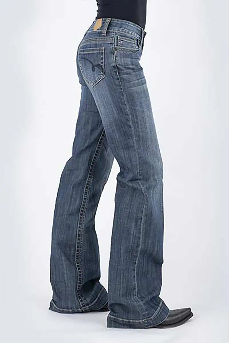 Jean pour Femme Tin Haul 460 Ella Fit Blue Loop Pocket ( Denim foncé )