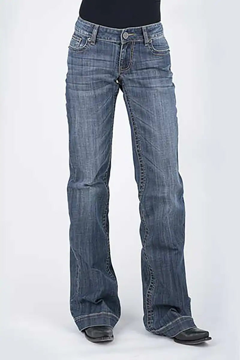 Jean pour Femme Tin Haul 460 Ella Fit Blue Loop Pocket ( Denim foncé )