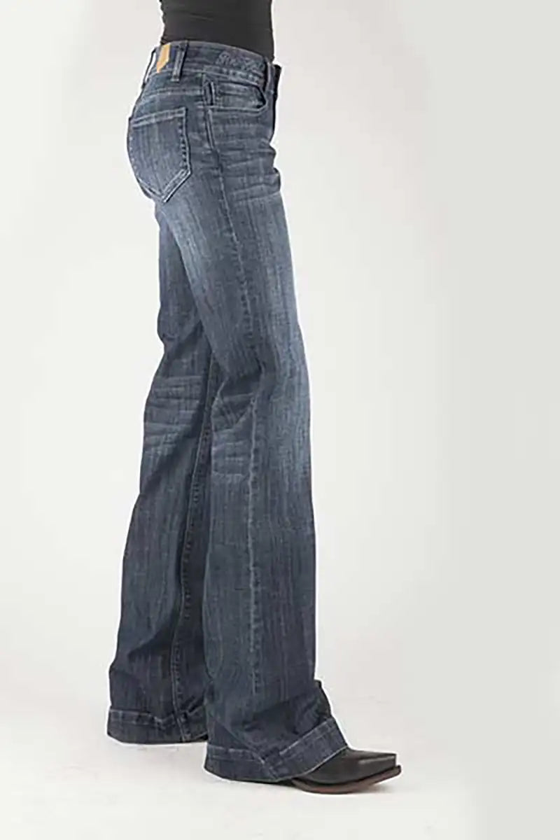 Jean Tin Haul 460 Ella Fit Plain Pocket (Denim foncé) - Femme
