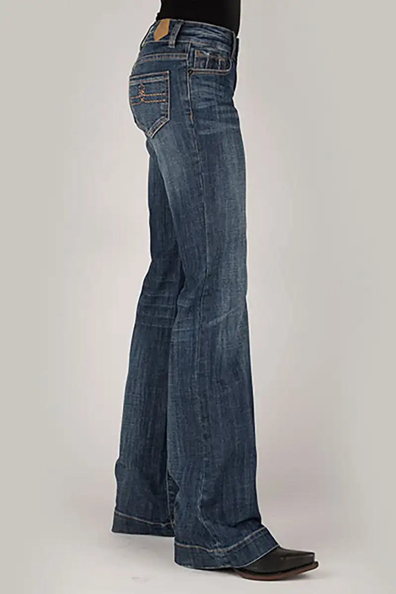 Jean pour femme Tin Haul 460 Ella Fit Double Gold Loop Pocket (Denim délavé foncé)