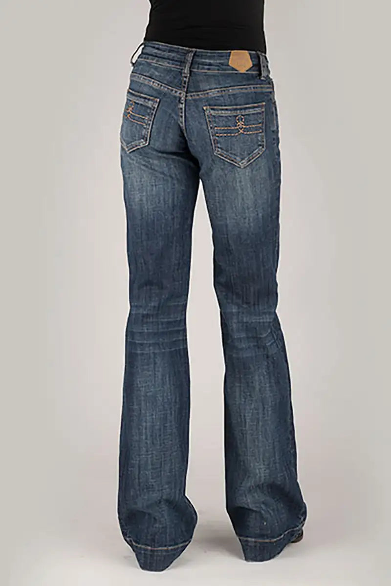 Jean pour femme Tin Haul 460 Ella Fit Double Gold Loop Pocket (Denim délavé foncé)