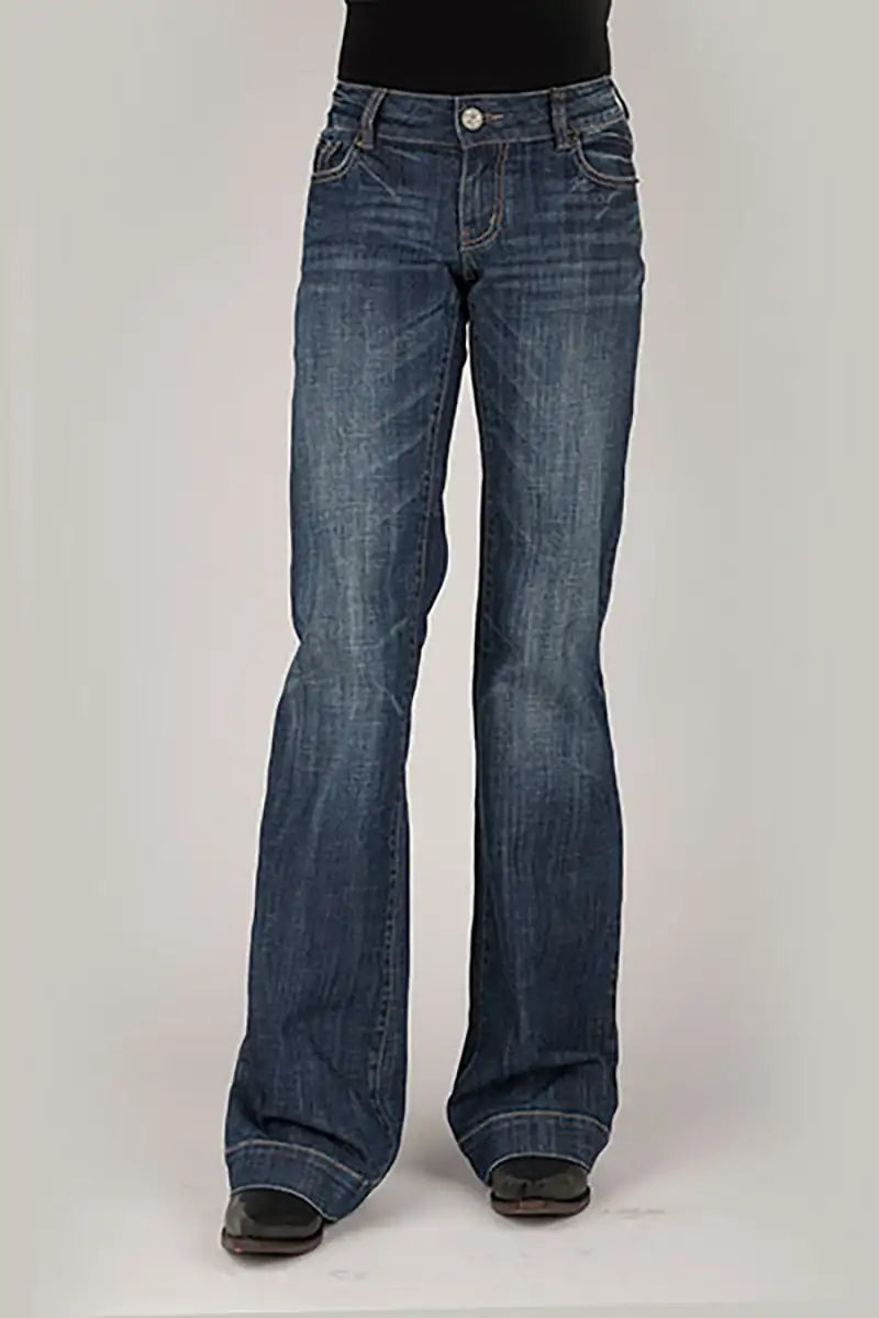 Jean pour femme Tin Haul 460 Ella Fit Double Gold Loop Pocket (Denim délavé foncé)