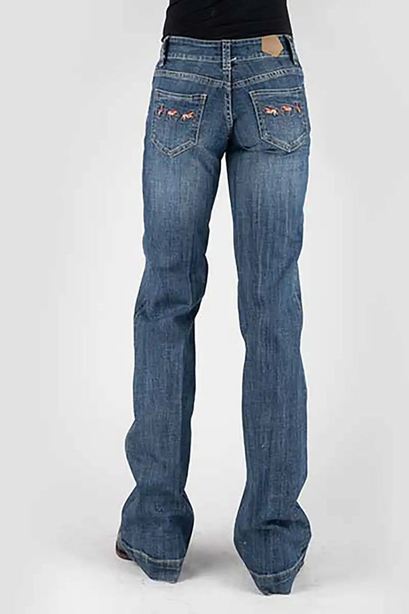 Jean pour femme Tin Haul 460 Ella Fit Horse Pocket (délavé moyen)