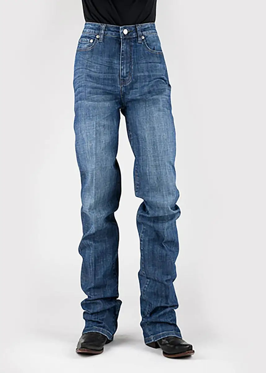 Tin Haul 525 Rachel Fit Horseshoe Pocket (Délavage moyen denim) - Jeans Femme
