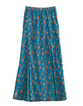 Jupe longue imprimé cactus (bleue) Tin Haul 00331 pour femme