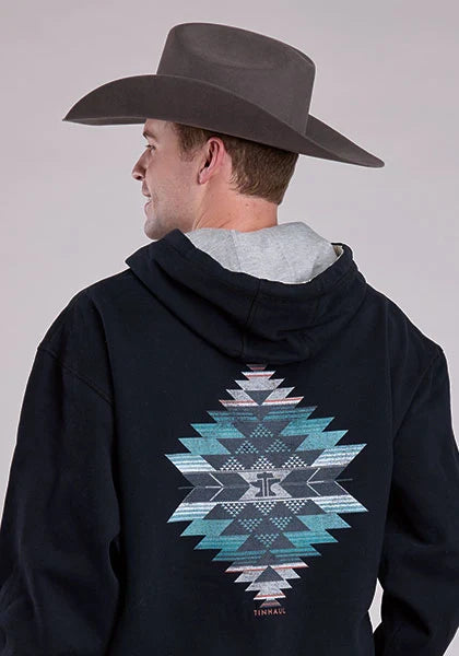 Tin Haul Serape Anvil (Noir) - Sweat à capuche pour homme