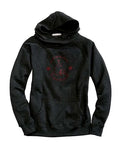 Sweat à capuche pour femme Tin Haul motif tipi rouge (gris)