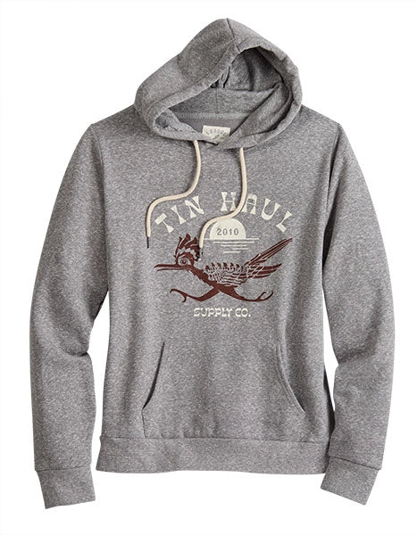 Sweat à capuche Tin Haul imprimé Roadrunner (gris) - Femme