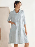 Robe Chemise 100 % Lin MADISON