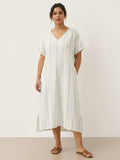 Robe midi en lin à nouer au dos HANA