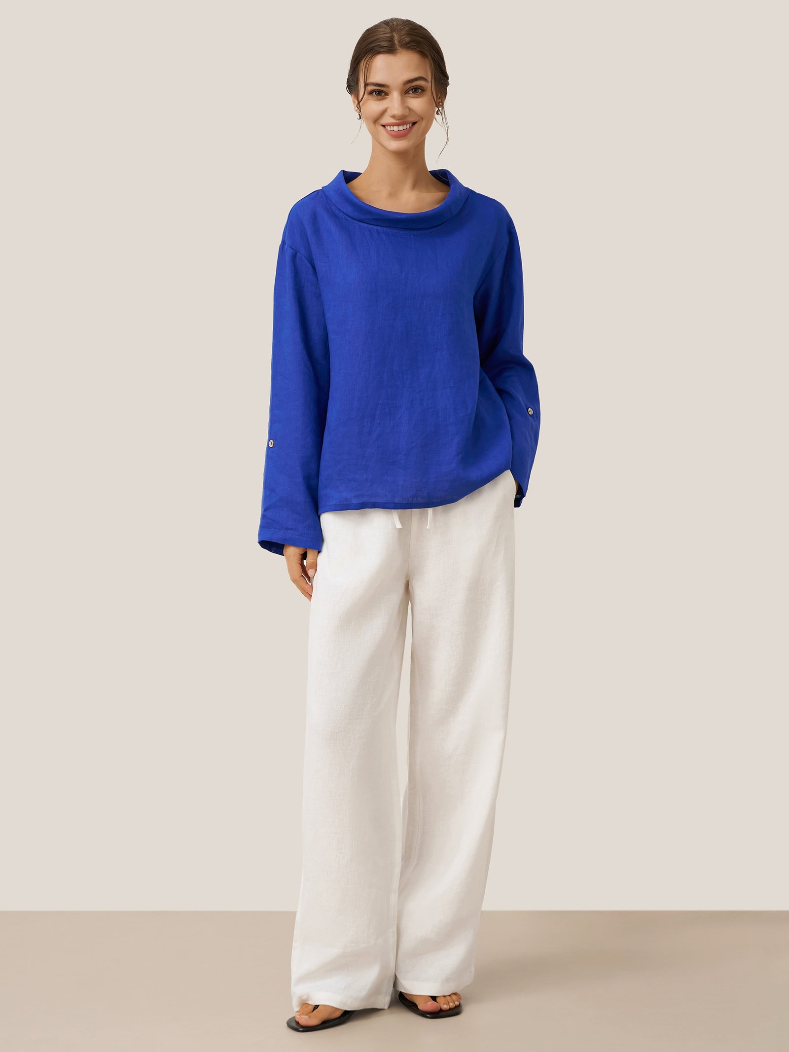 Pantalon classique 100 % lin LYON
