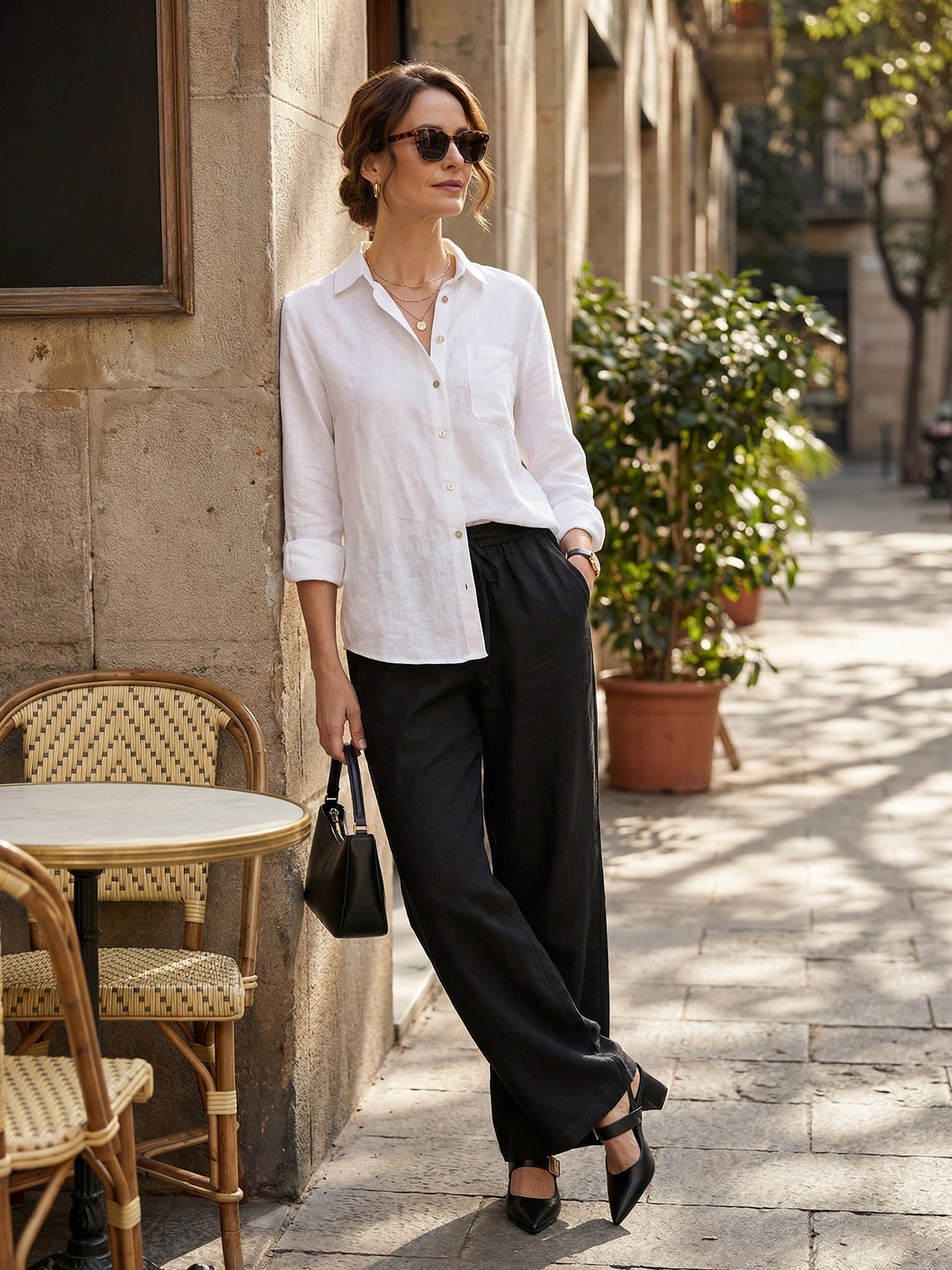 Pantalon classique 100 % lin LYON