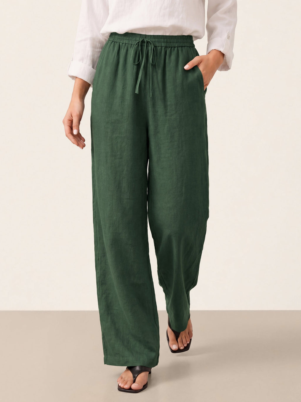 Pantalon classique 100 % lin LYON
