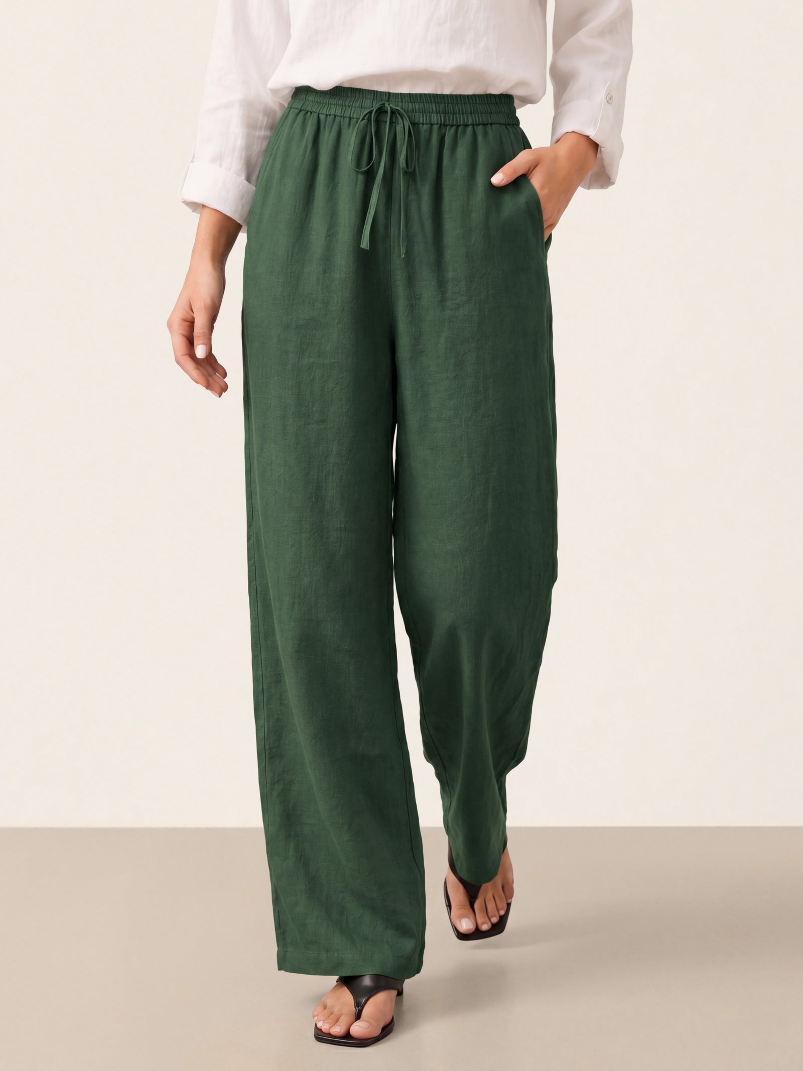 Pantalon classique 100 % lin LYON
