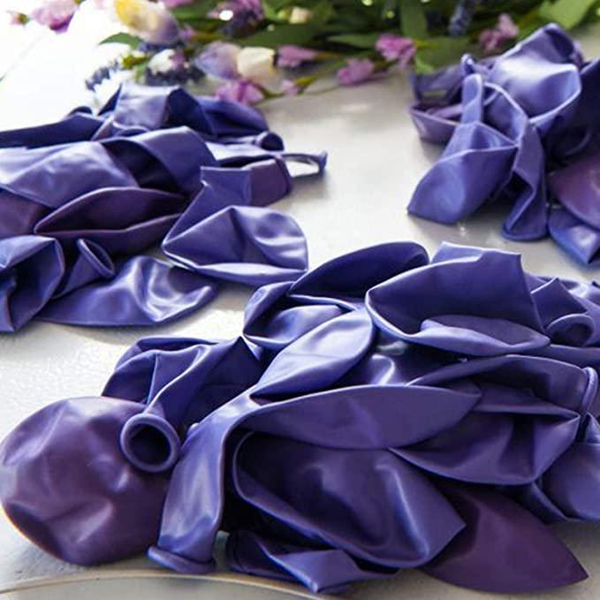 100 ballons en arc de guirlande violet foncé, blancs et dorés pour la décoration de fête d'anniversaire de mariage, de fiançailles, de baby shower, de thème d'anniversaire
