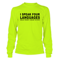 Quatre Langues - Manches Longues Haute Visibilité