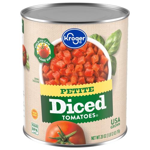 Tomates coupées en dés, petit format, Kroger 793 g