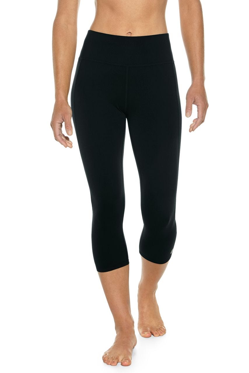 Corsaire de yoga Asana taille haute pour femme | Noir