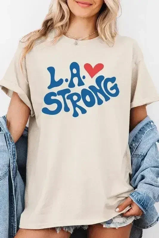 T-shirt LA Strong Graphic Plus en coton épais