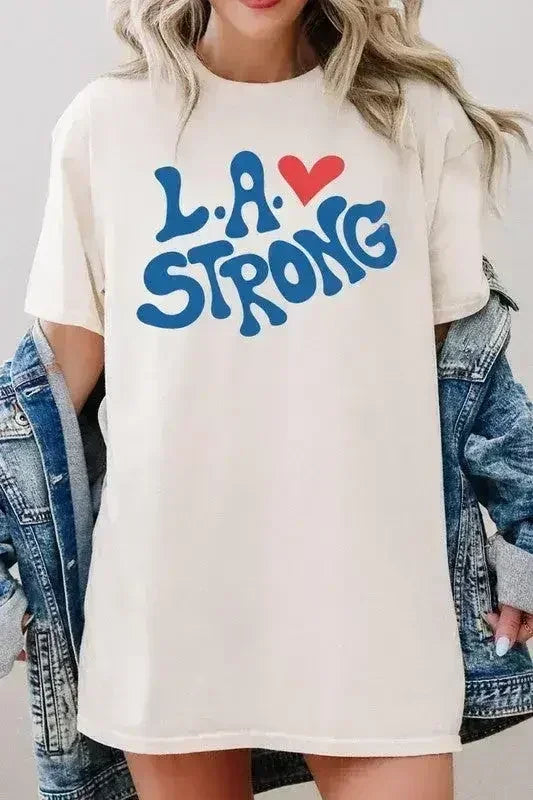 T-shirt LA Strong Graphic Plus en coton épais
