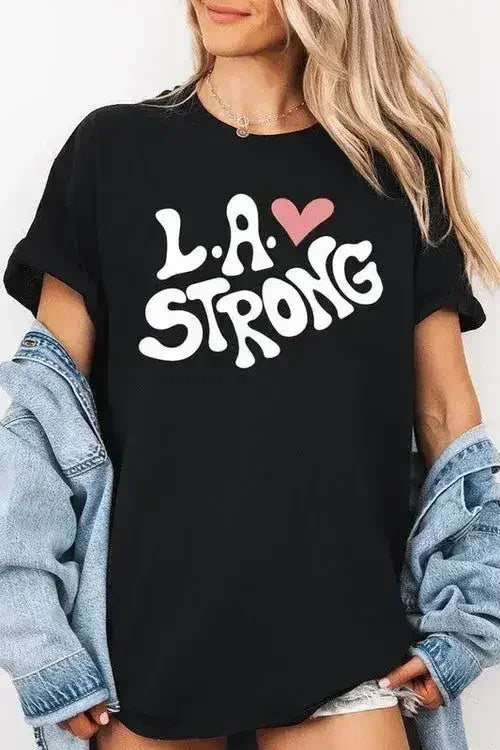 T-shirt LA Strong Graphic Plus en coton épais