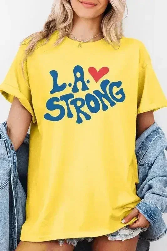 T-shirt LA Strong Graphic Plus en coton épais