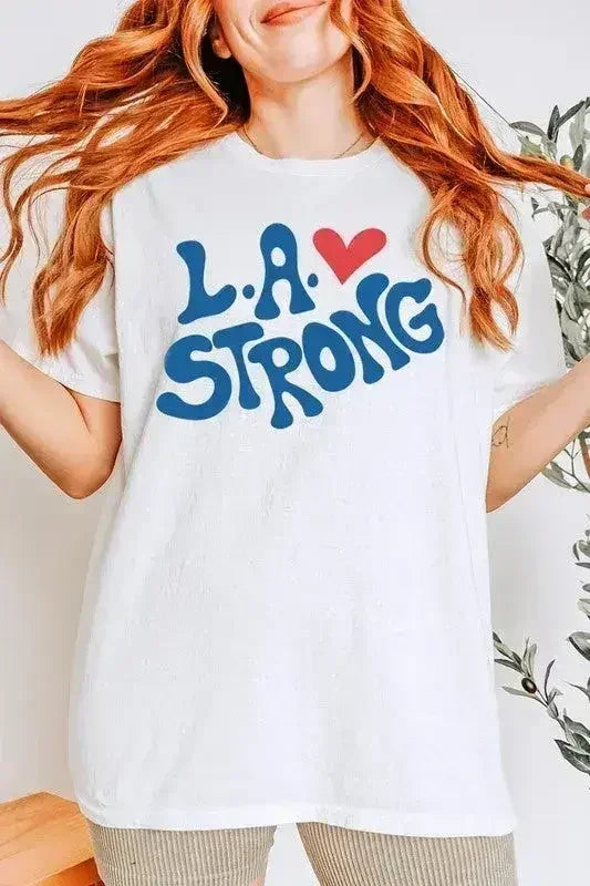 T-shirt LA Strong Graphic Plus en coton épais