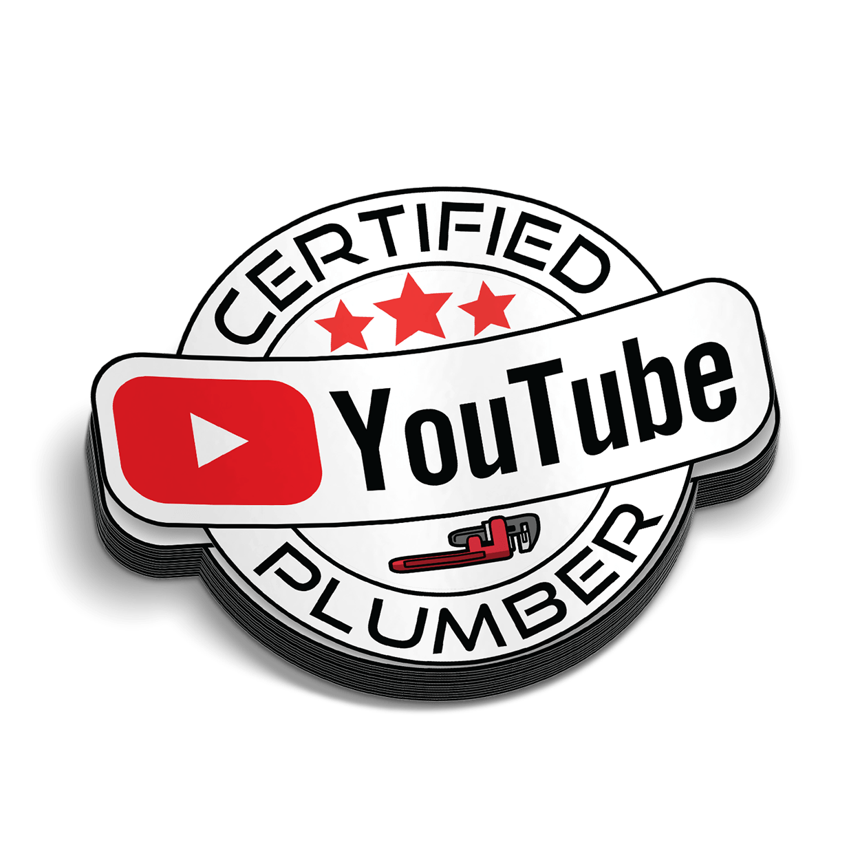 Autocollant de casque de plombier YT