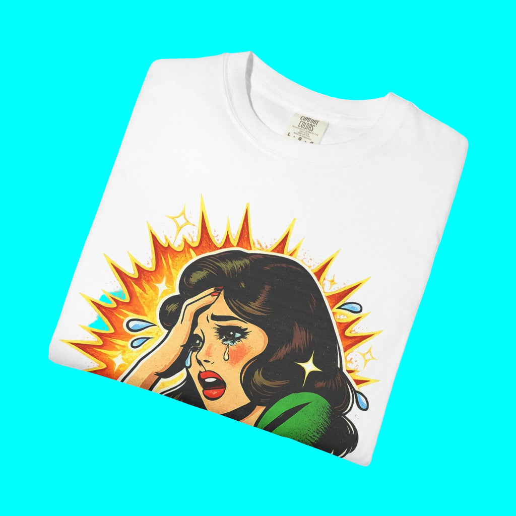 Telenovela Cries in Spanish T-shirt | Dramatic Novela Latina Style | Dia de la Madre | Heavyweight Cotton