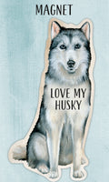 Magnet - J'adore mon Husky