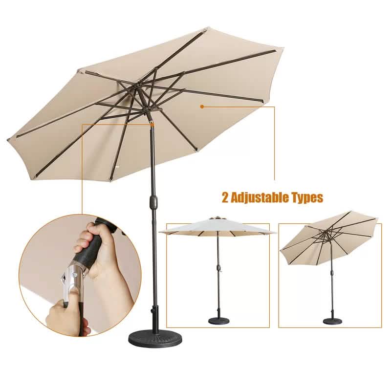 Parasol d'extérieur de 270 cm