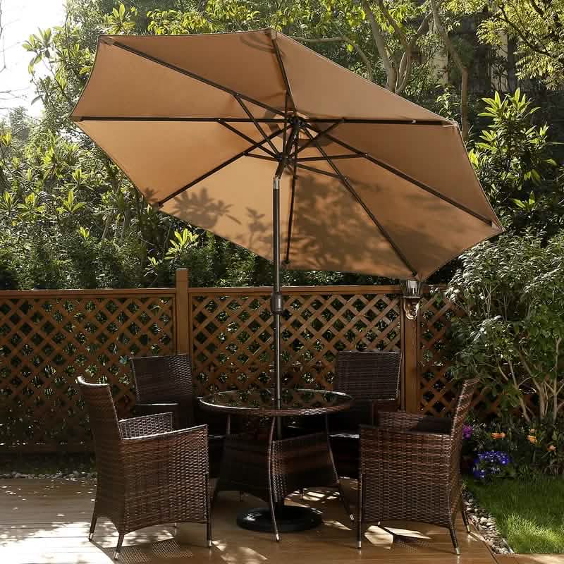 Parasol d'extérieur de 270 cm