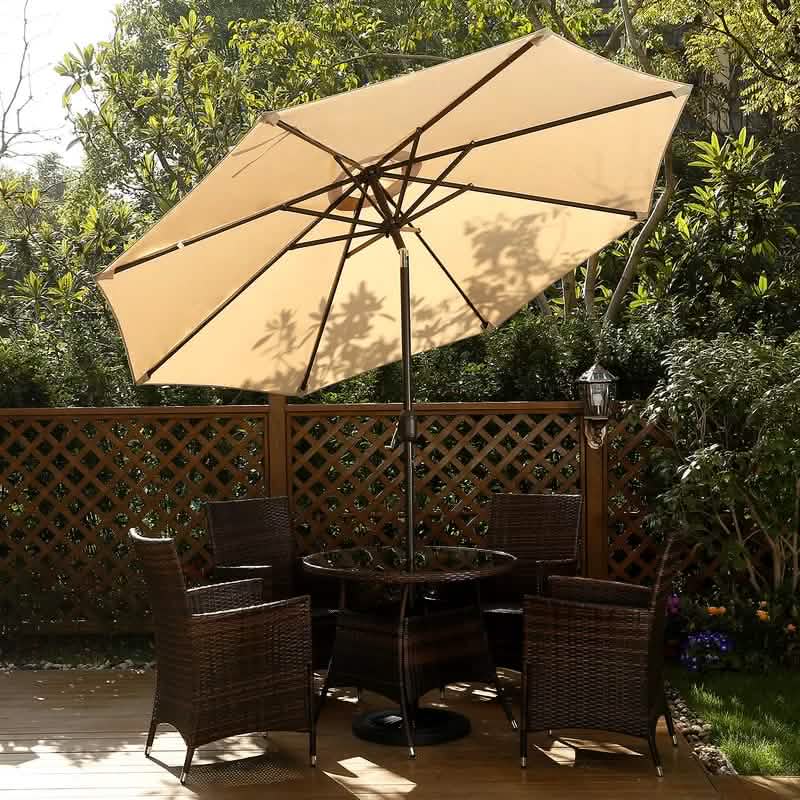 Parasol d'extérieur de 270 cm