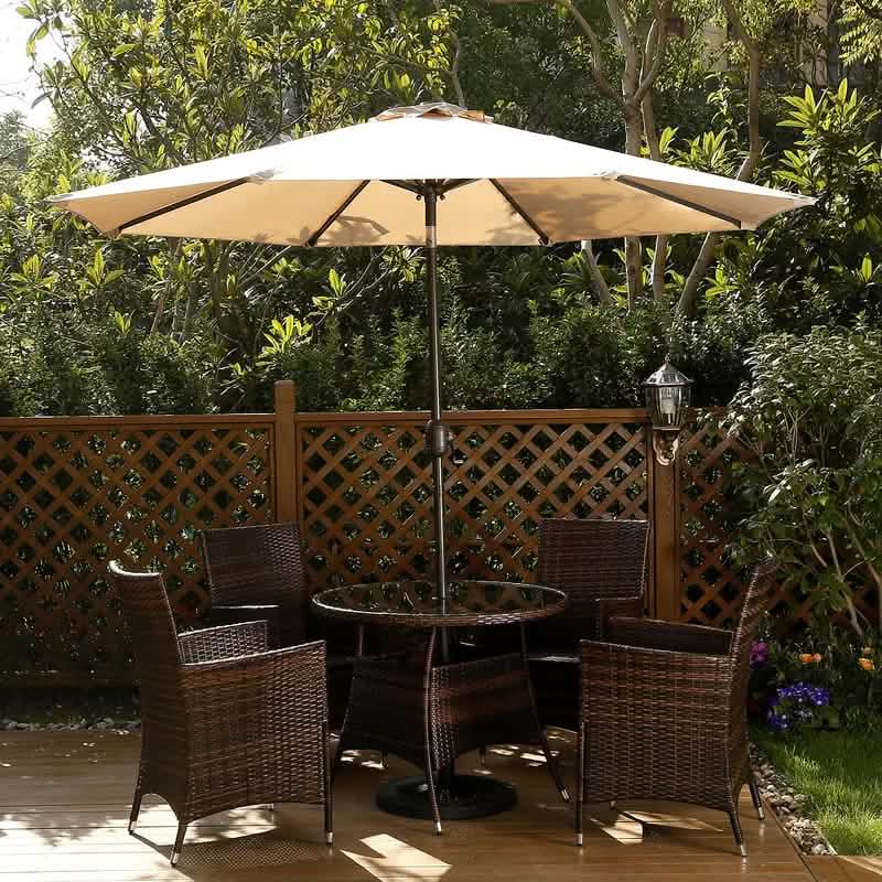 Parasol d'extérieur de 270 cm