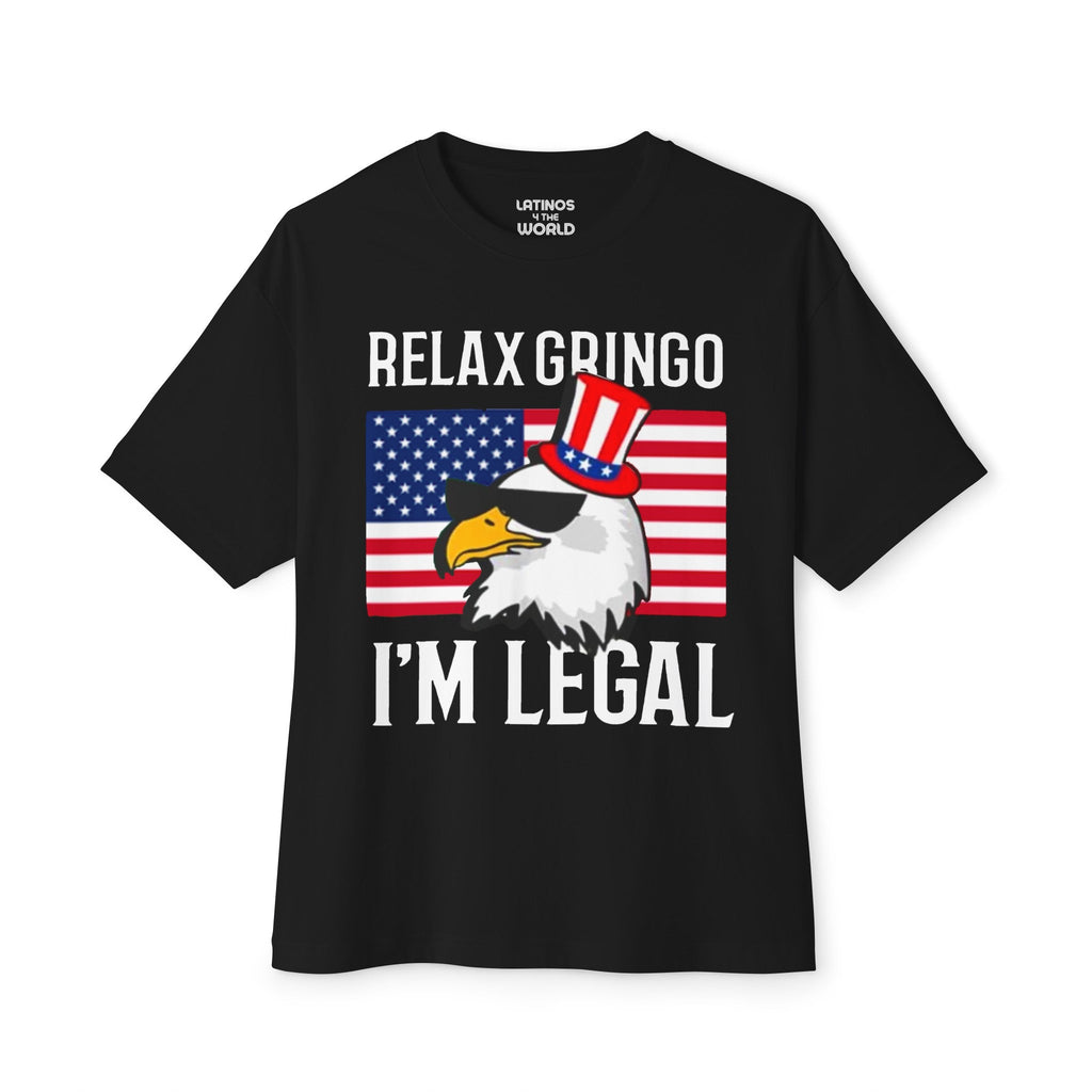 T-shirt Détendez-vous Gringo, je suis légal | Édition USA - T-shirts Latino drôles et viraux | Unisexe - 3 couleurs