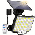 Lampe murale de jardin solaire à capteur de mouvement super lumineuse 106 LED