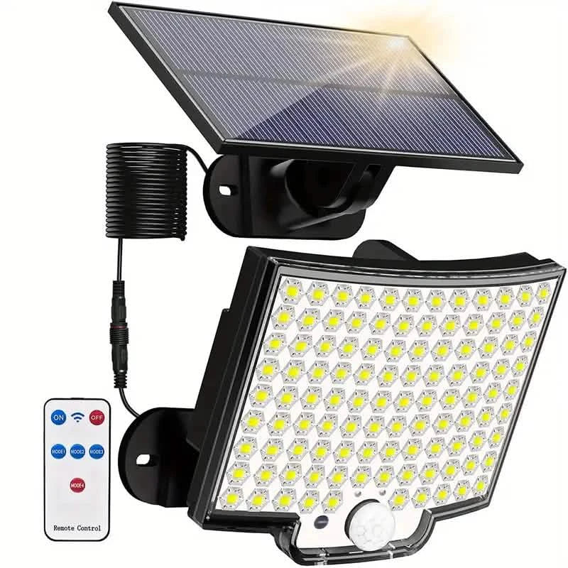 Lampe murale de jardin solaire à capteur de mouvement super lumineuse 106 LED