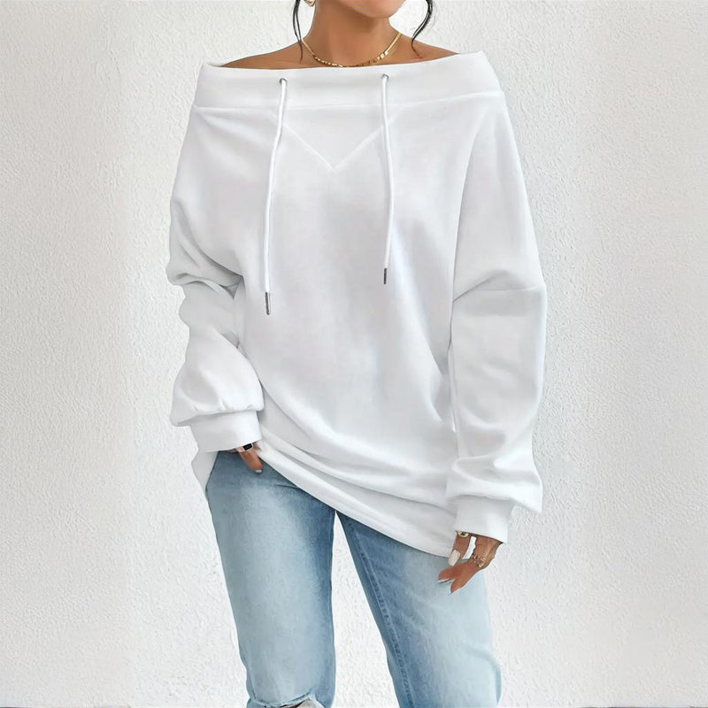 Pull grande taille à épaules dénudées