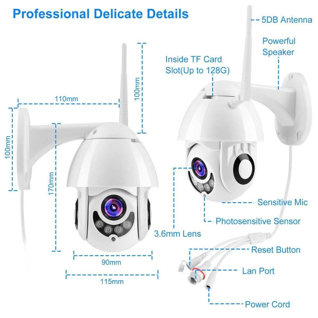 Caméra IP WiFi Full HD 1080p Bidirectionnelle