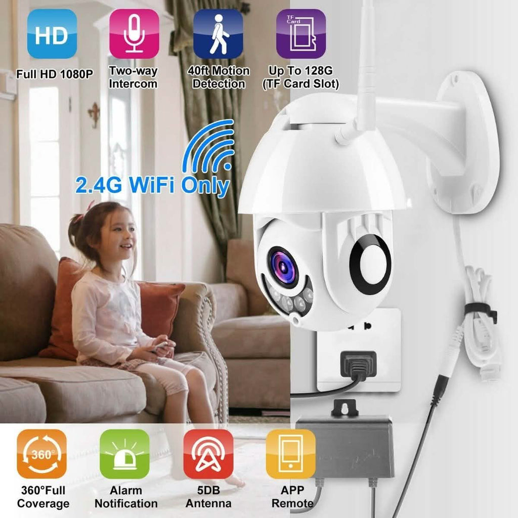 Caméra IP WiFi Full HD 1080p Bidirectionnelle