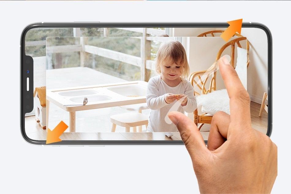 Caméra IP WiFi 1080P, Caméra de surveillance intérieure, Moniteur bébé, Mini Caméra de sécurité à domicile, Détection de mouvement avec vision nocturne, Détection humaine par IA, Zone d'activité