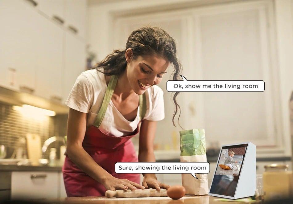 Caméra IP WiFi 1080P, Caméra de surveillance intérieure, Moniteur bébé, Mini Caméra de sécurité à domicile, Détection de mouvement avec vision nocturne, Détection humaine par IA, Zone d'activité
