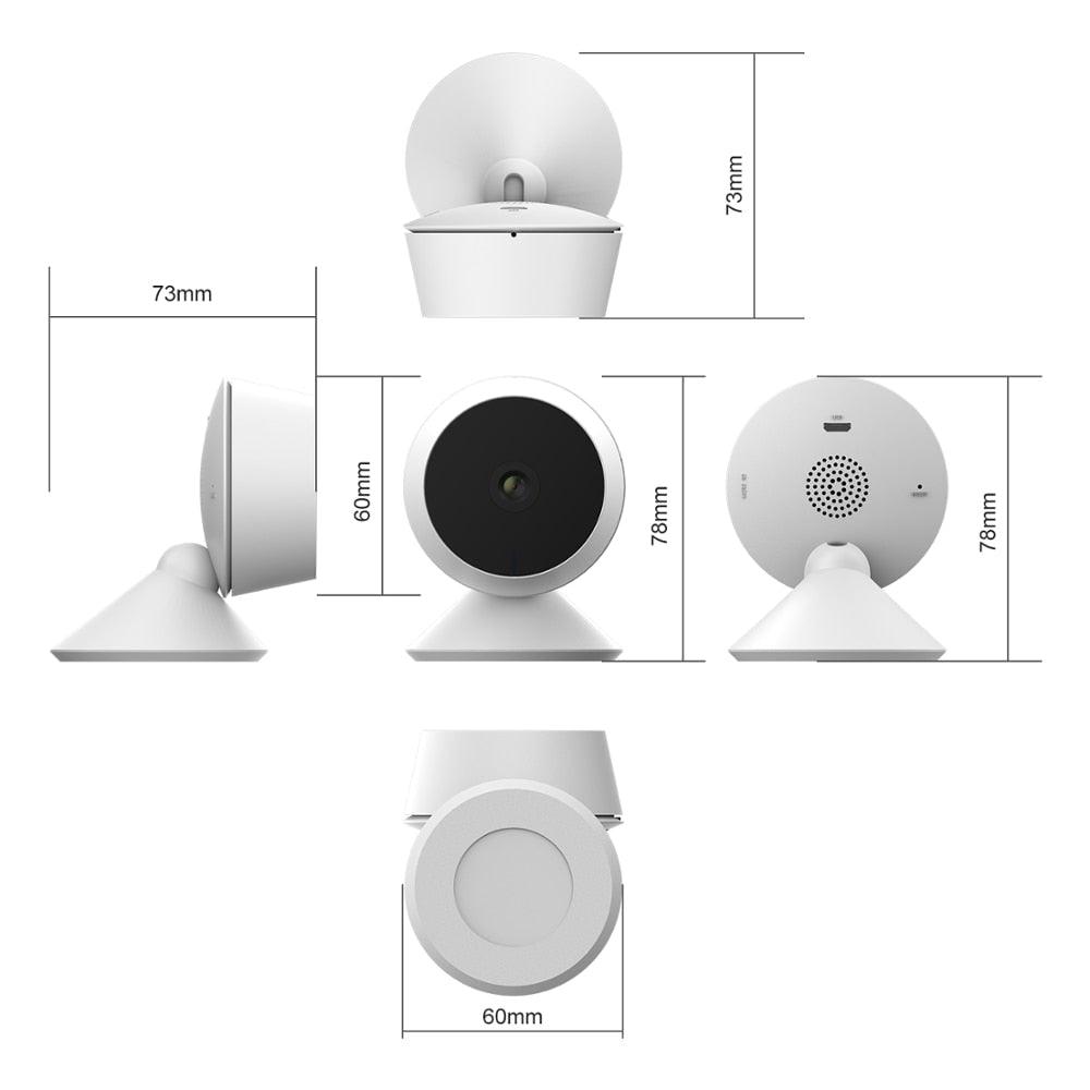 Caméra IP WiFi 1080P, Caméra de surveillance intérieure, Moniteur bébé, Mini Caméra de sécurité à domicile, Détection de mouvement avec vision nocturne, Détection humaine par IA, Zone d'activité