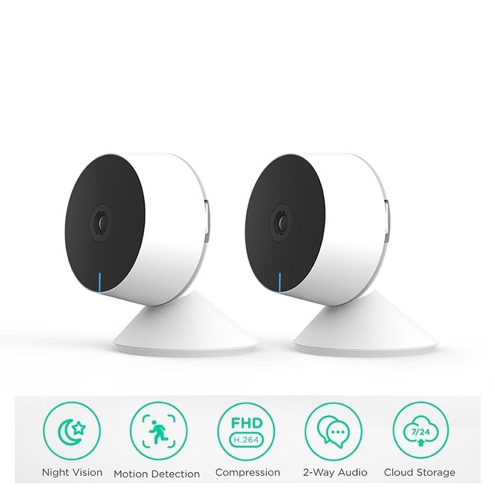 Caméra IP WiFi 1080P, Caméra de surveillance intérieure, Moniteur bébé, Mini Caméra de sécurité à domicile, Détection de mouvement avec vision nocturne, Détection humaine par IA, Zone d'activité