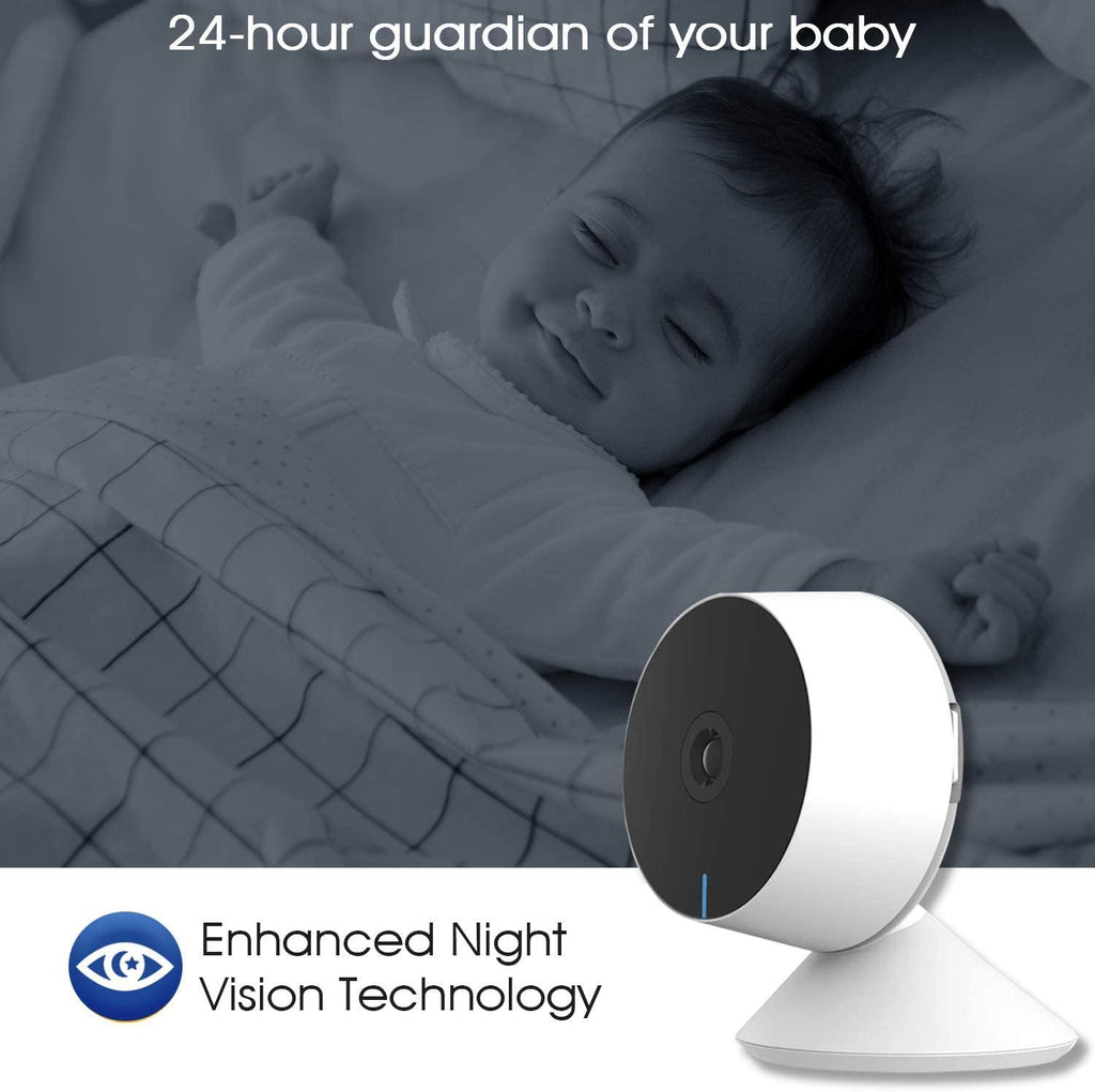 Caméra IP WiFi 1080P, Caméra de surveillance intérieure, Moniteur bébé, Mini Caméra de sécurité à domicile, Détection de mouvement avec vision nocturne, Détection humaine par IA, Zone d'activité