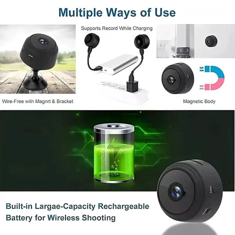 Mini Caméra Espion Sans Fil 2.4G 1080P