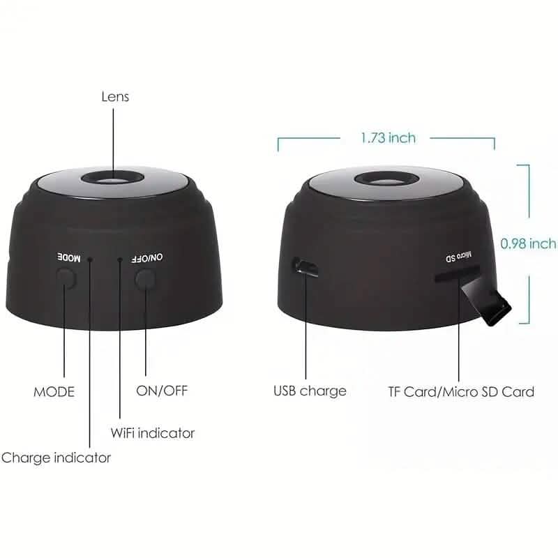 Mini Caméra Espion Sans Fil 2.4G 1080P
